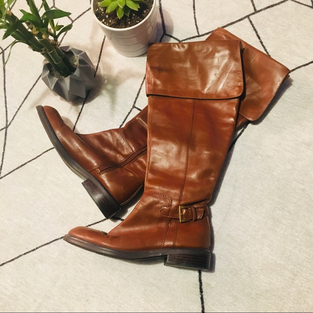 Esterling Tall Cuffed or Over-the-knee Cognac Riding Boots